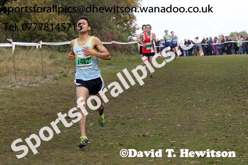 Men under-17s, National Cross Country Relays, Berry Park, Mansfield. Photo: David T. Hewitson/Sports for All Pics